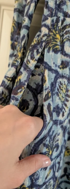 Maison Hotel Vintage Blue Cotton Roberta Dress Medium - Picture 6 of 10